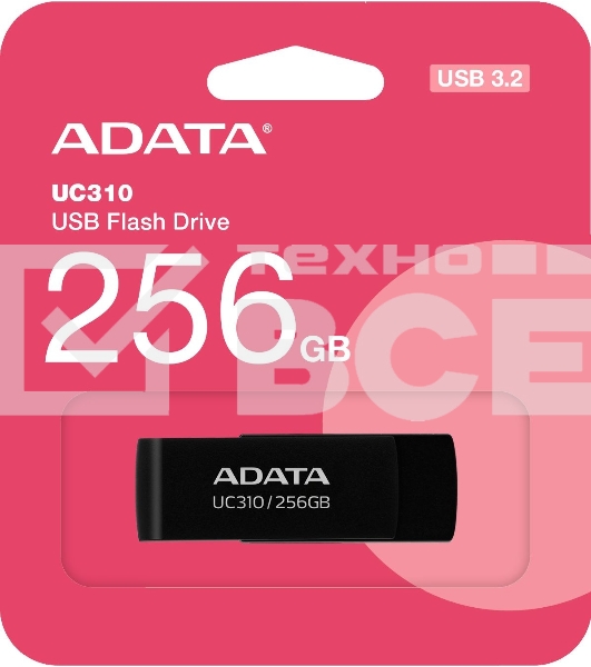 Флеш диск 256GB USB 3.2 Gen1 UC310-256G-RBK Black