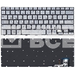 Клавиатура для ноутбука Samsung 740U3E NP740U3E серебристая, фото4