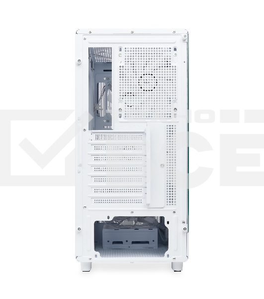 Компьютерный корпус HSPD M510, Mesh Mid Tower, белый, TG, 0.5 SPCC, 4x120мм ARGb ATX, mATX, mITX 180/280/160мм 1x2.5