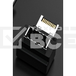 Переходник USB Type E мама-папа угловой, фото 1