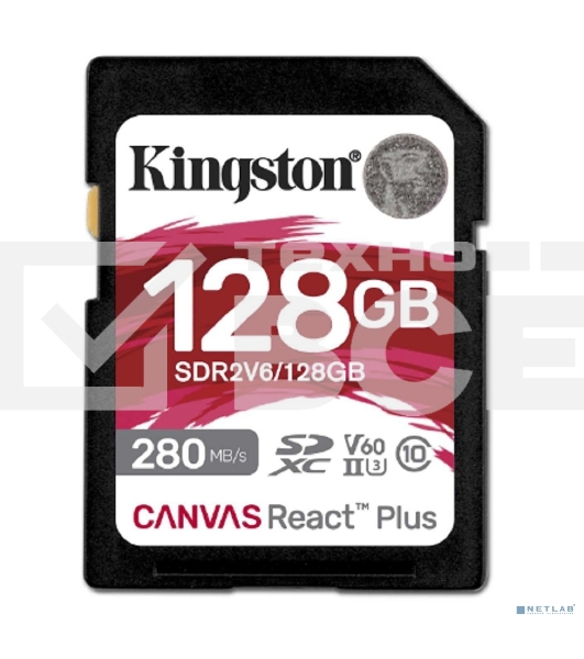 Флеш карта SDXC Kingston SDR2V6/128Gb Canvas React Plus w/o adapter 128Gb