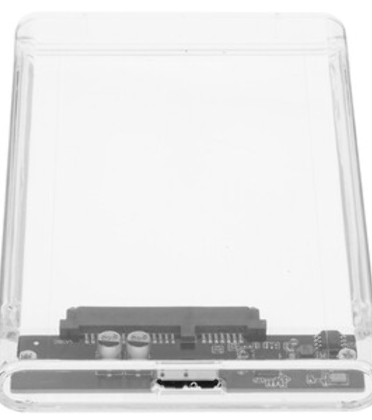 Внешний корпус USB 3.0 2.5' SATAIII HDD/SSD AgeStar 3UB2P4 (TRANSPARENCY) пластик, прозрачный