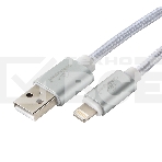 Кабель Cablexpert для Apple CC-U-APUSB02S-1.8M, AM/Lightning, серия Ultra, длина 1.8м, серебристый, блистер, фото 1