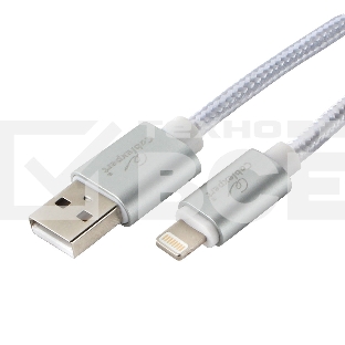 Кабель Cablexpert для Apple CC-U-APUSB02S-1.8M, AM/Lightning, серия Ultra, длина 1.8м, серебристый, блистер