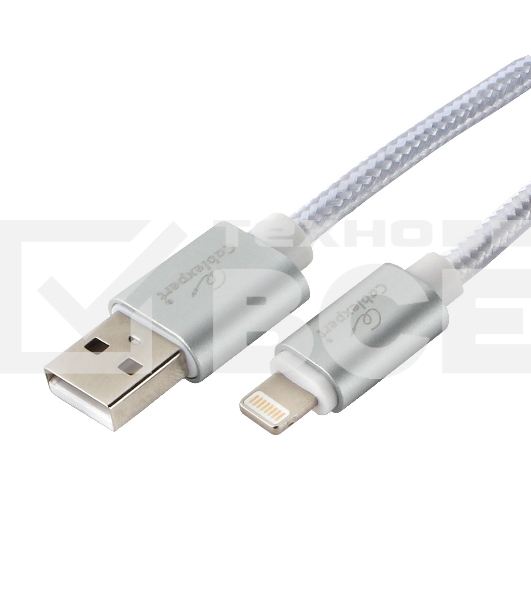 Кабель Cablexpert для Apple CC-U-APUSB02S-1.8M, AM/Lightning, серия Ultra, длина 1.8м, серебристый, блистер