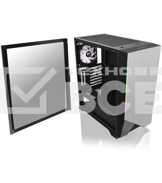 Компьютерный корпус Thermaltake H550 TG RGB черный без БП ATX 5x120mm 5x140mm 2xUSB2.0 1xUSB3.0 audio bott PSU