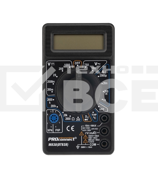 Портативный мультиметр M838 (DT838) PROconnect