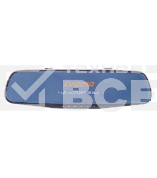 Видеорегистратор Digma FreeDrive 303 MIRROR DUAL черный 1.3Mpix 1080x1920 1080p 120гр.