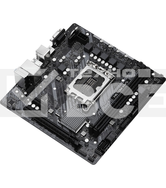 Материнская плата ASRock H610M-HVS, LGA 1700, Intel H610, 2xDDR4, 4xSATA, 1xPCIe 4.0 x16, 1xPCIe x1, 1xHDMI, 1xVGA, 1x 1Gb LAN, 2xUSB-A 3.2 Gen 1, 4xUSB 2.0, 3x3.5 мм, 7.1, mATX