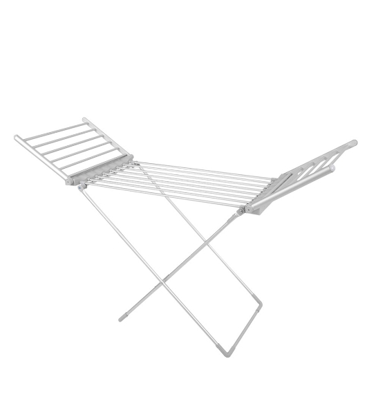 Сушилка для белья электрическая VLK Calor 01, серебристый, мощн. 230 Вт, механическое управление, температура от 50 до 55 град., нагрев боковых панелей, складной корпус,низкий уровень энергопотребления, размер в рабочем положении - 147х54х94 см, 5 шт/уп