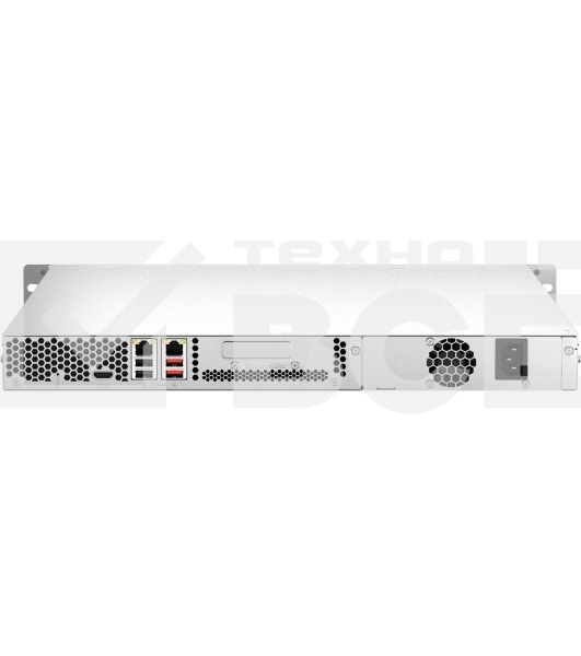 Сетевое хранилище SMB QNAP TS-464U-8G NAS 4 HDD trays, rackmount 1U, 1 PSU. 4-core Intel Celeron N5105/N5095 2.0-2.9 GHz, 8 GB RAM MAX, 2x2.5GbE, 2xUSB 3.2 Gen 2 (10Gbps), 2xUSB 2.0, 1xHDMI, PCIe Gen 3 x2 , W/o rail kit RAIL-B02