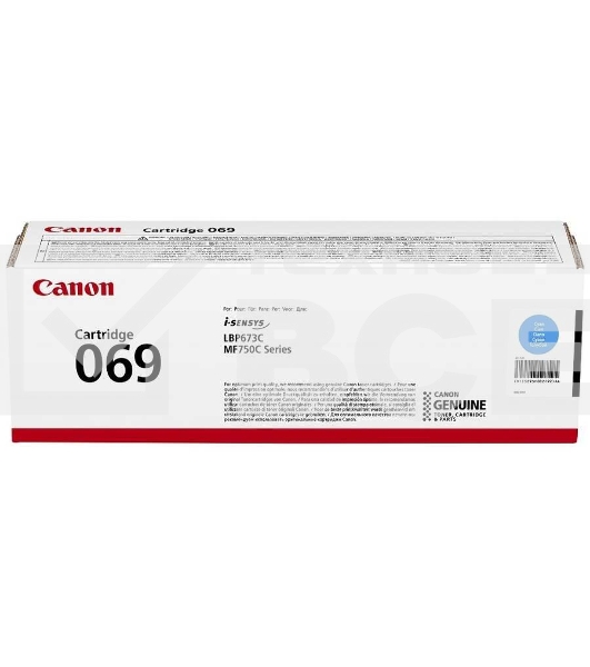 Картридж лазерный Canon 069C (5093C002) голубой (1900 стр.) для Canon MF752Cdw/754Cdw, LBP673Cdw