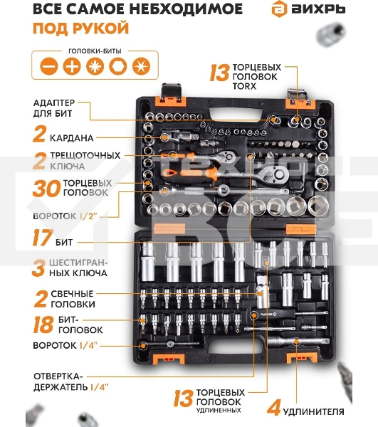 Набор инструментов 73/6/7/8