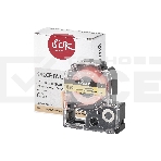 Кассета с лентой S'OK by Sakura Printing K5DBF для Epson, черный на флуоресцентном оранжевом, 18мм/5м, фото 1