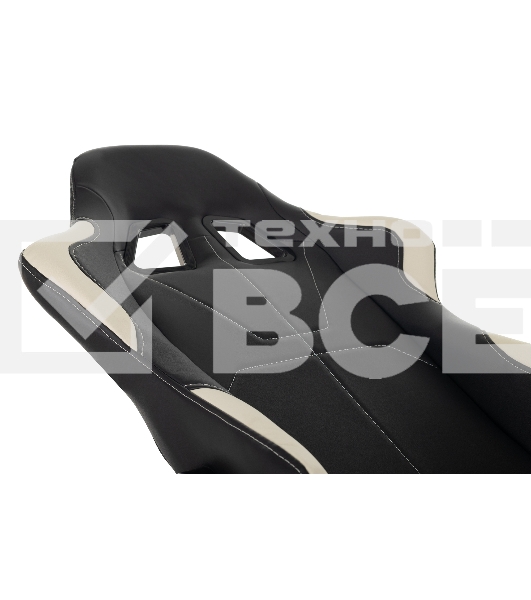 Кресло игровое Бюрократ VIKING 5 AERO WHITE черный/белый искусственная кожа
