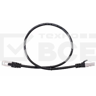Патч-корд литой AOpen ANP522B-BK-0.5M FTP кат.5e (7/0.16) черный 0,5m