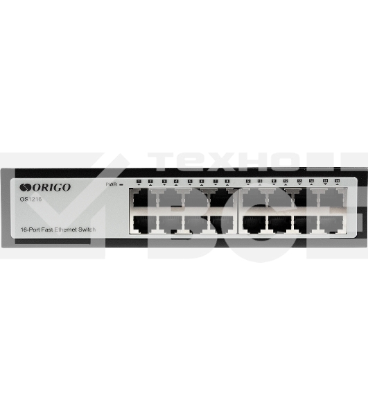Неуправляемый коммутатор ORIGO OS1216/A1A 16x100Base-TX, корпус металл