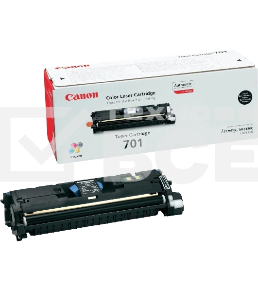Картридж лазерный Canon 701BK (9287A003) черный, 5000 стр., для LBP-5200