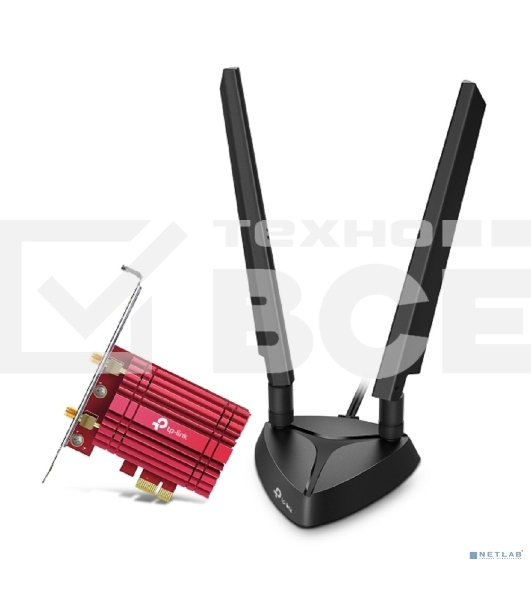 Трехдиапазонный беспроводной PCI Express-адаптер TP-Link Archer TXE75E AXE5400 Wi-Fi 6E с поддержкой Bluetooth 5.3
