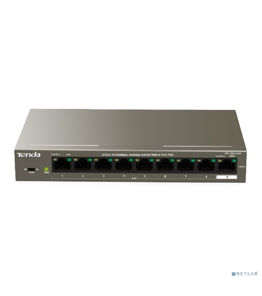 Коммутатор 9PORT 10/100M POE TEF1109P-8-63W Tenda