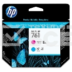 Картридж струйный HP 761 CH646A пурпурный/голубой печатающая головка для HP DJ T7100, фото 1
