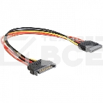Удлинитель кабеля питания SATA Cablexpert CC-SATAMF-02, 15pin(M)/15pin(F), 50см, фото 1