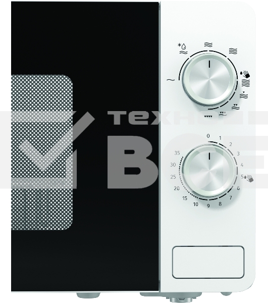 Микроволновая печь Gorenje MO20E2W белый, 20 л, 800 Вт, переключатели - поворотный механизм