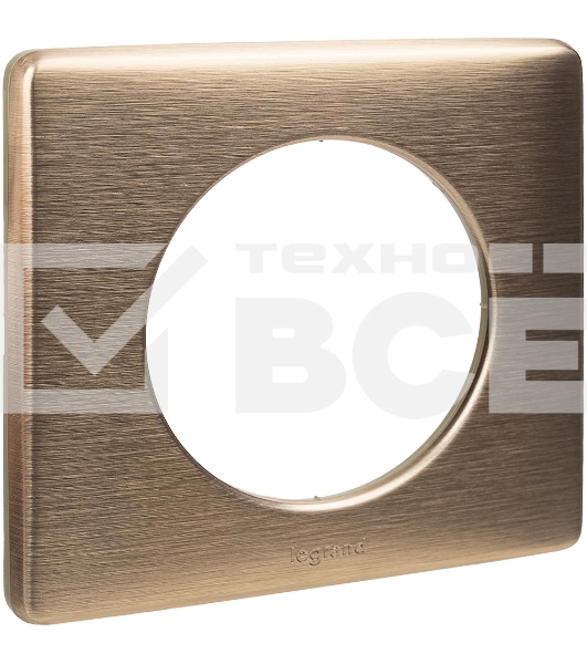 Рамка 1 пост Медь