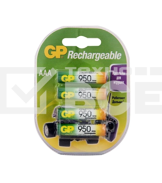 Аккумулятор GP 100AAAHC3/1-2CR4 AAA 1000mAh (3шт +1 шт. в уп-ке)