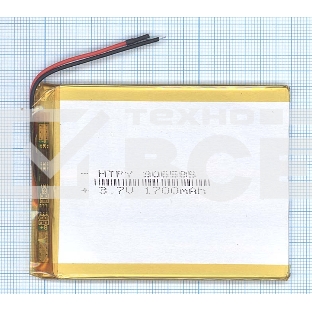 Аккумулятор Li-Pol (батарея) 3*65*85мм 2pin 3.7V/1700mAh