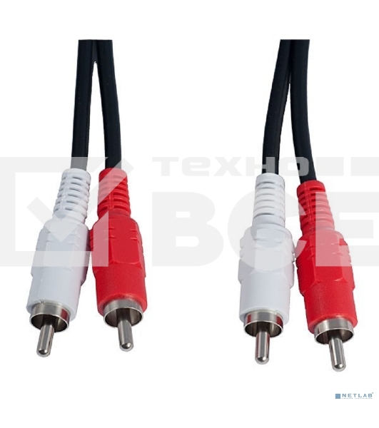 КабельPERFEO 2xRCA вилка - 2xRCA вилка, длина 1,5 м. (R3002)
