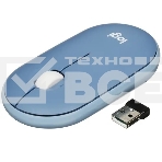 Мышь беспроводная Logitech Pebble M350 синий, 1000 dpi, радиоканал, Bluetooth, USB, кнопки - 3, фото8