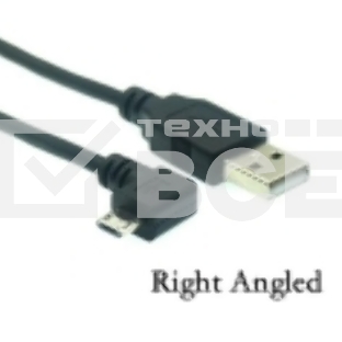Кабель USB  Type A на Micro USB угол вправо 1,5 м