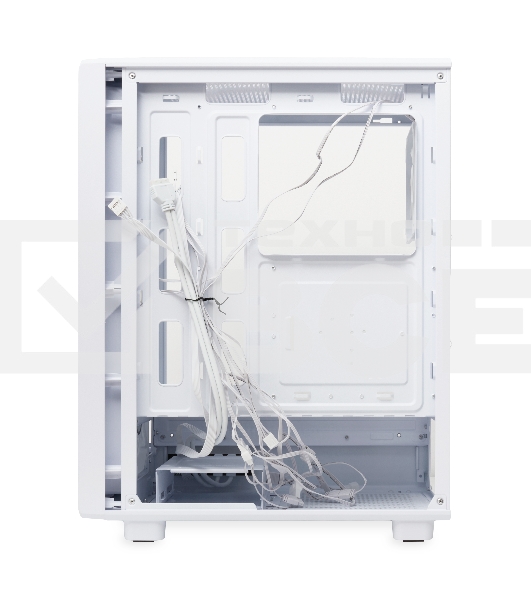 Компьютерный корпус HSPD M510, Mesh Mid Tower, белый, TG, 0.5 SPCC, 4x120мм ARGb ATX, mATX, mITX 180/280/160мм 1x2.5