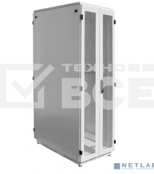 Шкаф серверный напольный 42U (800  1200) дверь перфорированная, задние двойные перфорированные