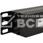 Блок распределения питания Rexant для 19' шкафов, горизонтальный, 8 розеток C13, 10A, без выкл, алюм корп, шнур 2м, вилка C14, фото3