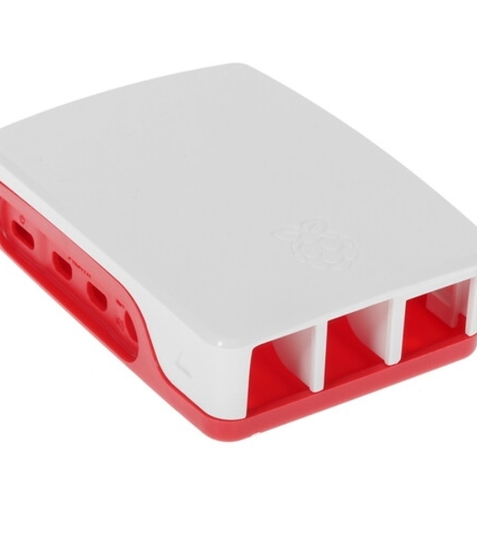 Компьютерный корпус Qumo ABS Plastic, Raspberry Pi 4, White+Red(RS030)