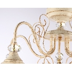Светильник Ambrella light TR3057/5 BG/GD/FR бежевый/золото/белый матовый E27/5 max 40W D600*380, фото3