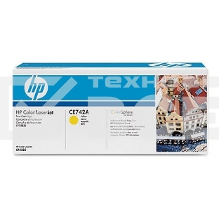 Картридж лазерный HP CE742A желтый Color LJ CP5225 (7300стр.)
