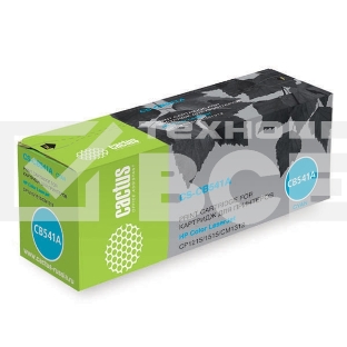 Картридж лазерный Cactus CS-CB541A голубой (1400 стр.) для HP Color LaserJet CP1215/1515/CM1312