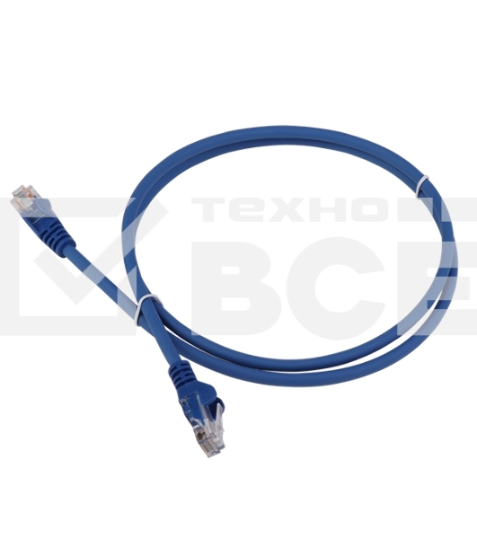 Патч-корд Lanmaster LAN-PC45/U5E-5.0-BL вилка RJ-45-вилка RJ-45 кат.5е 5м синий LSZH (уп.:1шт)