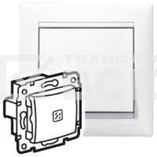 Механизм выключателя 1-кл. СП Valena 10А IP31 с подсветкой бел. (DIY-упак.) Legrand 694261