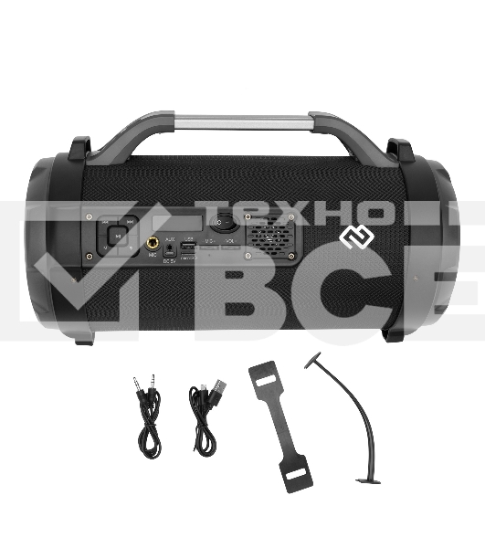 Колонка портатитвная Digma S-23 черный 18W 1.0 BT 10м 1800mAh (SP2318B)