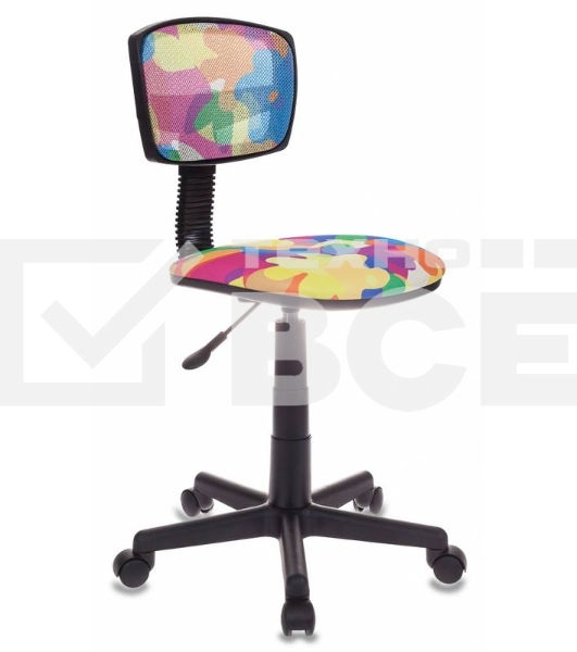 Кресло детское Бюрократ CH-299/ABSTRACT спинка сетка мультиколор сиденье мультиколор абстракция