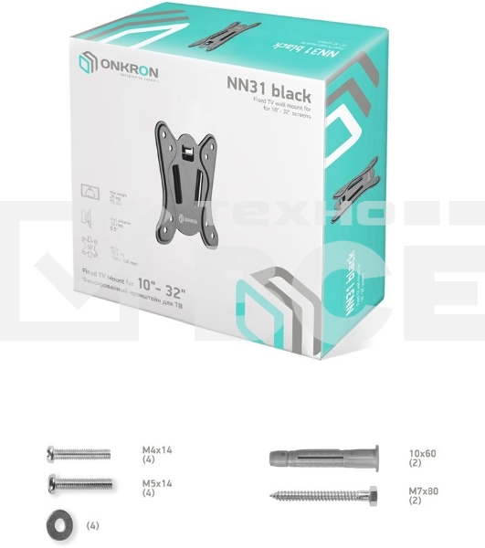 Кронштейн ONKRON NN31 для телевизора 10