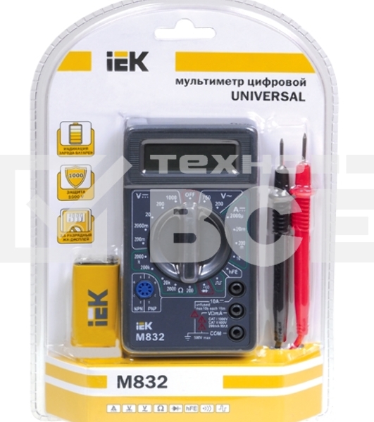 Мультиметр Iek TMD-2S-832 цифровойUniversal M832 IEK