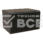 Шкаф коммутационный WRline (WR-TW-0645-SR-RAL9004) настенный 6U 600x450мм пер.дв.металл 2 бок.пан. 60кг черный 370мм 367мм IP20 сталь, фото2