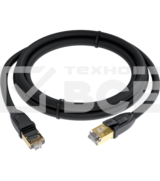 Патч-корд GCR  PROF прямой 4.0m, FTP медь кат.6, позолоч. контакты и  коннектор, 25 AWG, Deluxe ethernet high speed 10 Гбит/с, RJ45, T568B, GCR-52571