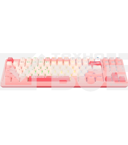 Клавиатура A4Tech Bloody S87 Energy (S87 USB ENERGY PINK) проводная USB розовый