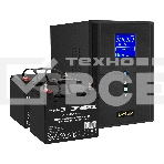 Комплект ИБП EX295989RUS + батарея 33Aч EX282974RUS 2шт (инвертор, синус, для котла) ExeGate SineTower SZ-2000.LCD.AVR.3SH.1C13.USB <2000VA/1600W, чистый синусоида, LCD дисплей, AVR, 3*Schuko+1*C13, USB, линейно-интерактивный, Black> + батарея ExeGate DT , фото2